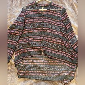 Blue and Purple blouse